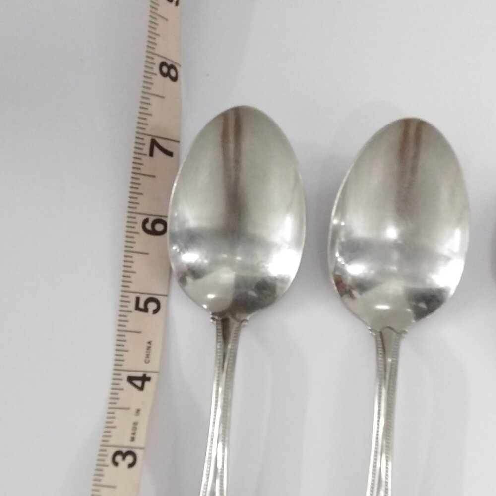 Oneida Silver Oval Soup Spoons Stainless Set of 5 - Picture 7 of 7